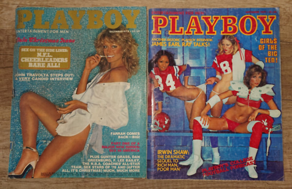 2 amerikai Playboy a hetvenes �vek v�g�r�l: Playboy 1977 September, Playboy 1978 December