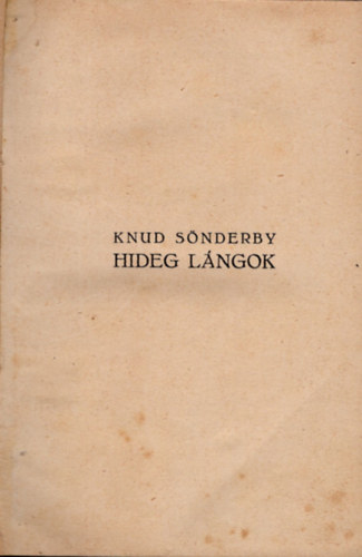 Knud Snderby - Hideg lngok