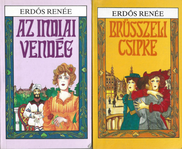 Erd�s Ren�e - 2 db k�nyv, Az indiai vend�g, Br�sszeli csipke
