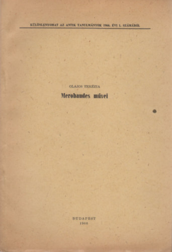 Olajos Ter�zia - Merobaudes m�vei