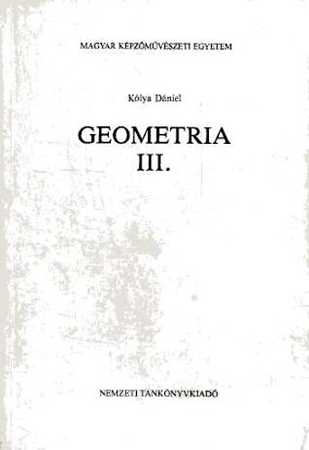 Klya Dniel - Geometria III.