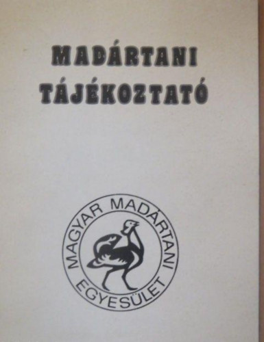 Nincs feltntetve - Madrtani tjkoztat 1985. prilis-jnius