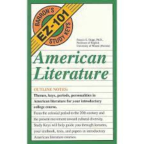Francis E. Skipp - American Literature (EZ-101 Study Keys)