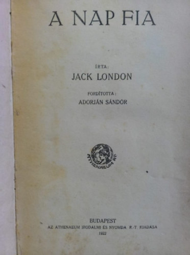 Jack London - A nap fia
