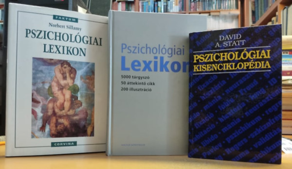 Rvai Gbor, Norbert Sillamy David A. Statt - Pszicholgiai Lexikon + Pszicholgiai lexikon + Pszicholgiai kisenciklopdia (3 ktet)