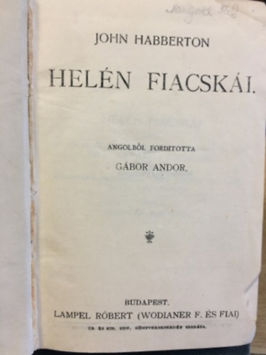 John Habberton - Heln fiacski