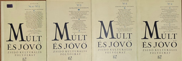 4db m a Mlt s jv-Zsid kultrlis folyiratbl - 1996/4.-1997/1., 1997/2., 3., 4.