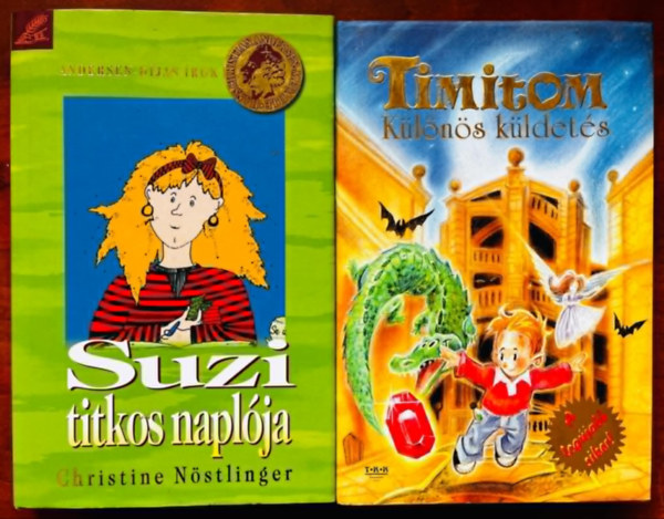 Christine Nöstlinger, K. László Szilvia - 2db ifjúsági könyv:Suzi titkos naplója+Timiton különös küldetése