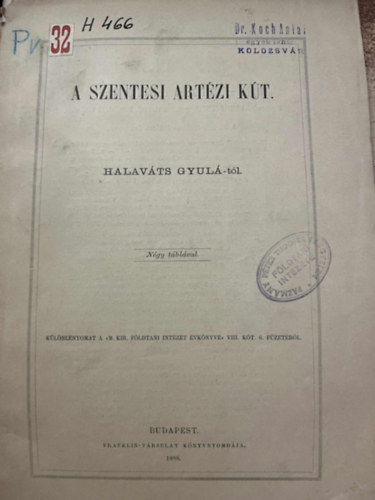 Halaváts Gyula - A szentesi artézi kút