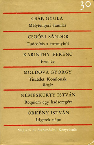 Csori Sndor, Karinthy Ferenc, Moldov Csk Gyula - Magyar krnika