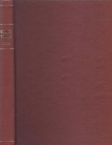 Memlkvdelem - Memlkvdelmi s ptszettrtneti Szemle XXV. vf. 1981. I-IV.