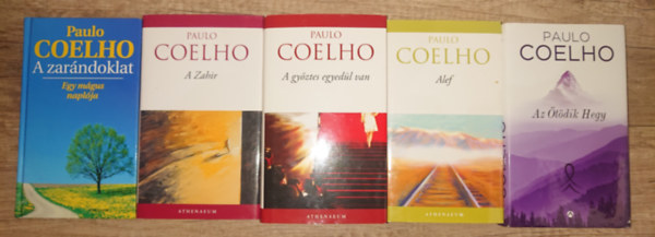 Paulo Coelho - 5 k�tet Paolo Coelh�t�l: A zar�ndoklat, Az �t�dik hegy, Alef, A Zah�r, A gy�ztes egyed�l van