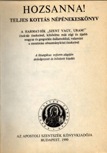 Hozsanna! - Teljes kótás népénekeskönyv