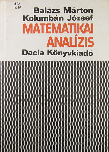 Kolumbán József Balázs Márton - Matematikai analízis