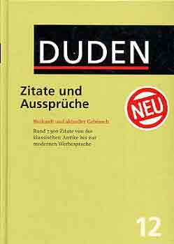 Dudenverlag - Duden 12 Zitate Und Aussprüche