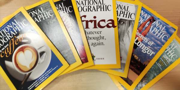 National Geographic 2005 January-February-March-September-October-November-December (7 db szrvnyszm)