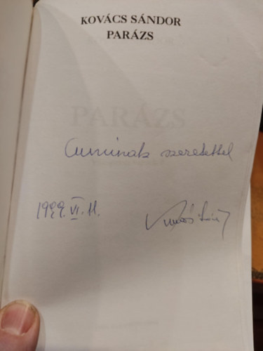 Kov�cs S�ndor - Par�zs (v�logatott versek 2.)