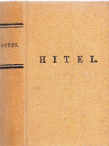 Sz�chenyi Istv�n - Hitel (minik�nyv)- sz�mozott