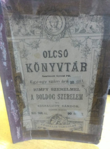 Kisfaludy S�ndor - Himfy szerelmei - A boldog szerelem (Olcs� k�nyvt�r)