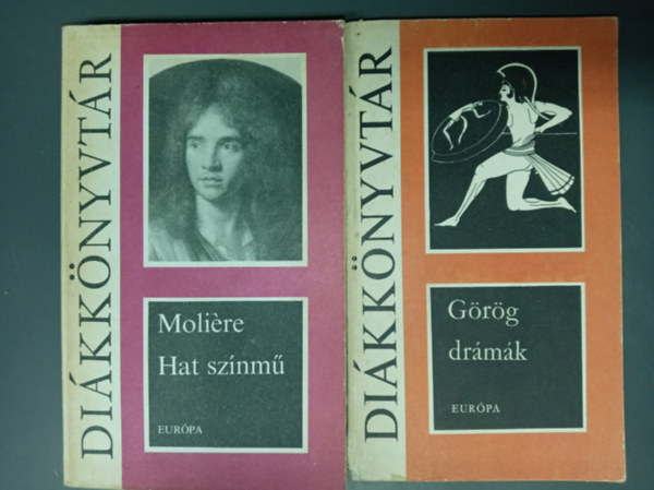 Arany János , Moliére Shakespeare W. (ford.) - Hat színmű - Diákkönyvtár (A fösvény, Kényeskedők, Képzelt beteg, Tudós nők, Dandin György, Tartuffe) + Görög drámák - Diákkönyvtár (Leláncolt Proétheusz; Antigoné; Íphigeneia Auliszban; A madarak)