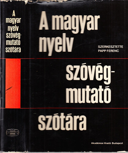Szerk. Papp Ferenc - A Magyar nyelv szvgmutat sztra (angol-magyar)