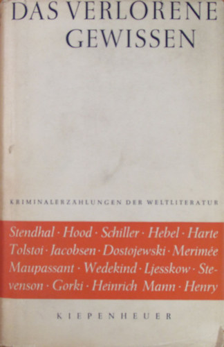 Franz Fabian  (Hrsg.) - Das verlorene Gewissen. Kriminalerz�hlungen der Weltliteratur