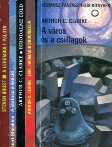 Steven Brust - Arthur C. Clark - Robert Sheckley - 5 db Fantasy k�tet