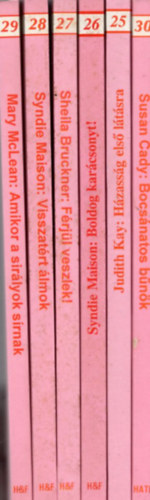 Syndie Maison, Sheila Bruckner, Judith Kay, Susan Cady Mary McLean - 6db Szerelem & Romantika regény: Házasság első látásra +Boldog karácsonyt! + Férjül veszlek! +Visszatért álmok +Amikor a sirályok sírnak +Bocsánatos bűnök.