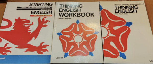 Michael Thorn, Joanna Gray David Christie - 3 db Cassel: Thinking English + Thinking English Workbook + Starting English (Full-Colour Edition)