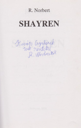 R. Norbert - Shayren (Dediklt)