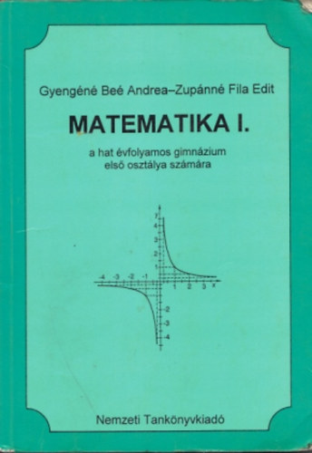 Be Andrea; Fila Edit - Matematika I. a hat vfolyamos gimnziumok szmra