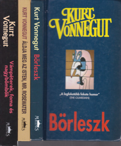 Kurt Vonnegut - 3 db. Vonnegut reg�ny (B�rleszk + �ldja meg az Isten, Mr. Rosewater + V�mp�terek, foma �s nagyb�mb�k)
