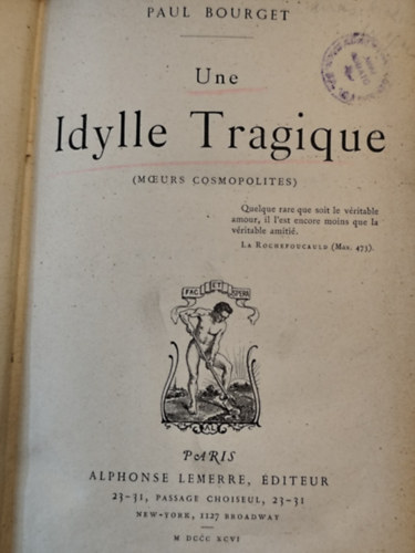 Paul Bourget - Une idylle tragique