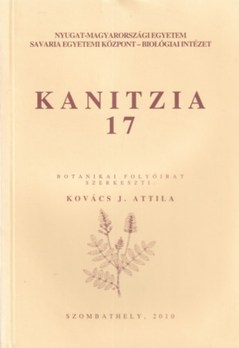 Kovcs J. Attila - Kanitzia 17 -  Botanikai folyirat