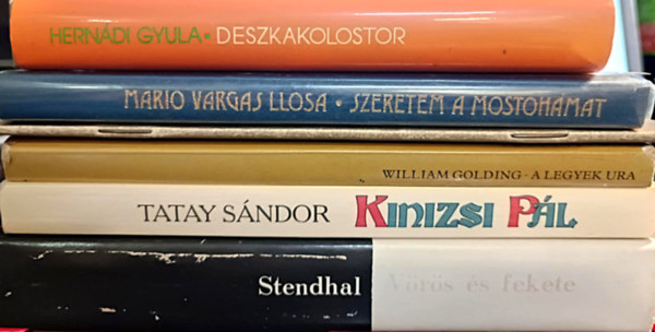 Mario Vargas LLosa, Hernádi Gyula, Tatay Sándor, William Golding, Oscar Wilde Stendhal - XX. századi könyvcsomag