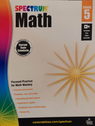 Spectrum Math, Grade 5 (Spectrum Matematika, 5. osztly)