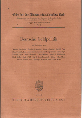 Deutsche Geldpolitik