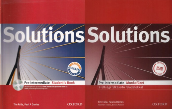 Tima Falla; Paul A Davies - Solutions Pre-Intermediate I-II.: Student's Book s munkafzet