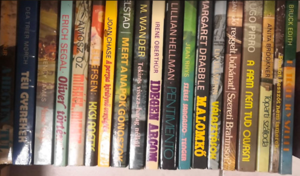 Franciose Sagan, Ugo Pirro, Anita Brookner, Csibi Istvnn Sikldi Mrika, Edith Bruck, Elisabeth Vatne Ellefsen, Joan Chase, Anne Karin Elstad, Maxie Wander, Irene Oberthr, Lillian Liv Ullmann - 19 db Femina knyv : Vlasztsok - J reggelt bbnat  , Szereti Brahmsot ? - A fiam nem tud olvasni - Tparti szlloda - Pontot , vesszt nem ismerek - Ki tged  gy szeret -Kicsi Anette - A perzsa kirlyn orszglsa - Mert a napok g