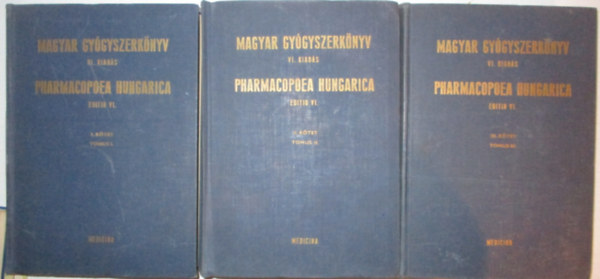 Magyar gygyszerknyv VI. kiads I-III. ktet