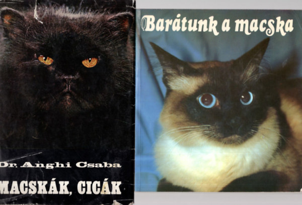 Albert Pintera, Jan Maget, Dr. Anghi Csaba - 3 db  macsks knyv ( egytt ) 1. Bartunk a macska, 2. Macskk, cick, 3. Macskk