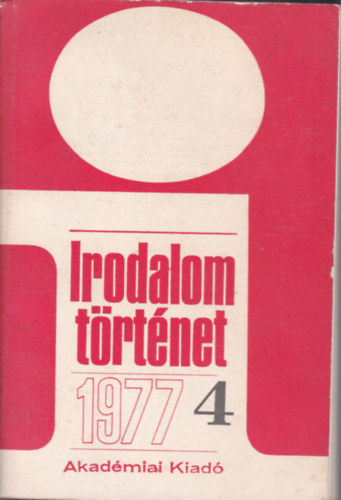 Irodalomtörténet 1977/4