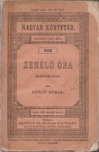 Krdy Gyula - Zenl ra (Magyar Knyvtr) (I. kiads)