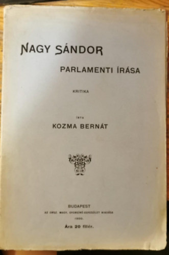 Kozma Bernt - Nagy Sndor parlamenti rsa