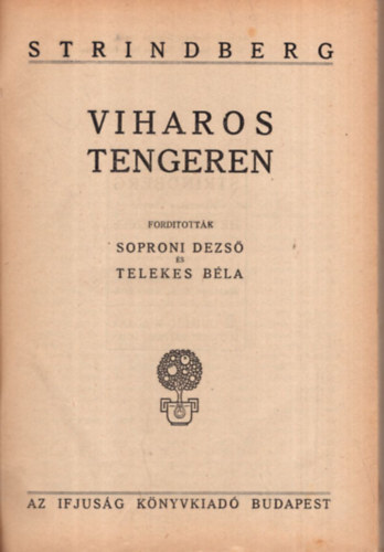 Strindberg - Viharos tengeren