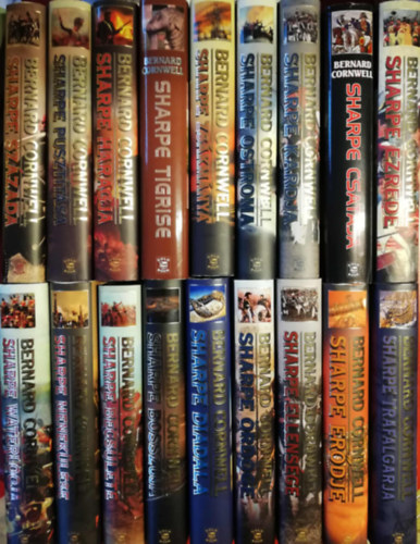 Bernard Cornwell - 18 Sharpe k�tet(Sz�zada Puszt�t�sa Haragja Tigrise Zs�km�nya Ostroma Kardja Csat�ja Ezrede Waterlooja Menek�l�se Becs�lete Bossz�ja Diadala �rd�ge Ellens�ge Er�dje Trafalgarja)