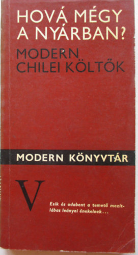 Hov mgy a nyrban? (modern chilei kltk)