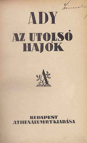 Ady Endre - Az utols hajk / Halottak ln