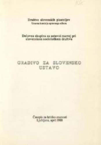 Gradivo za Slovensko Ustavo