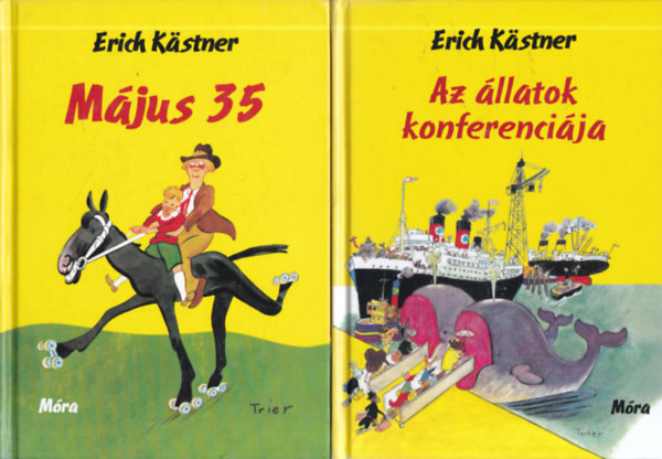 Erich K�stner - 2 db. ifj�s�gi k�tet (M�jus 35 + Az �llatok konferenci�ja)